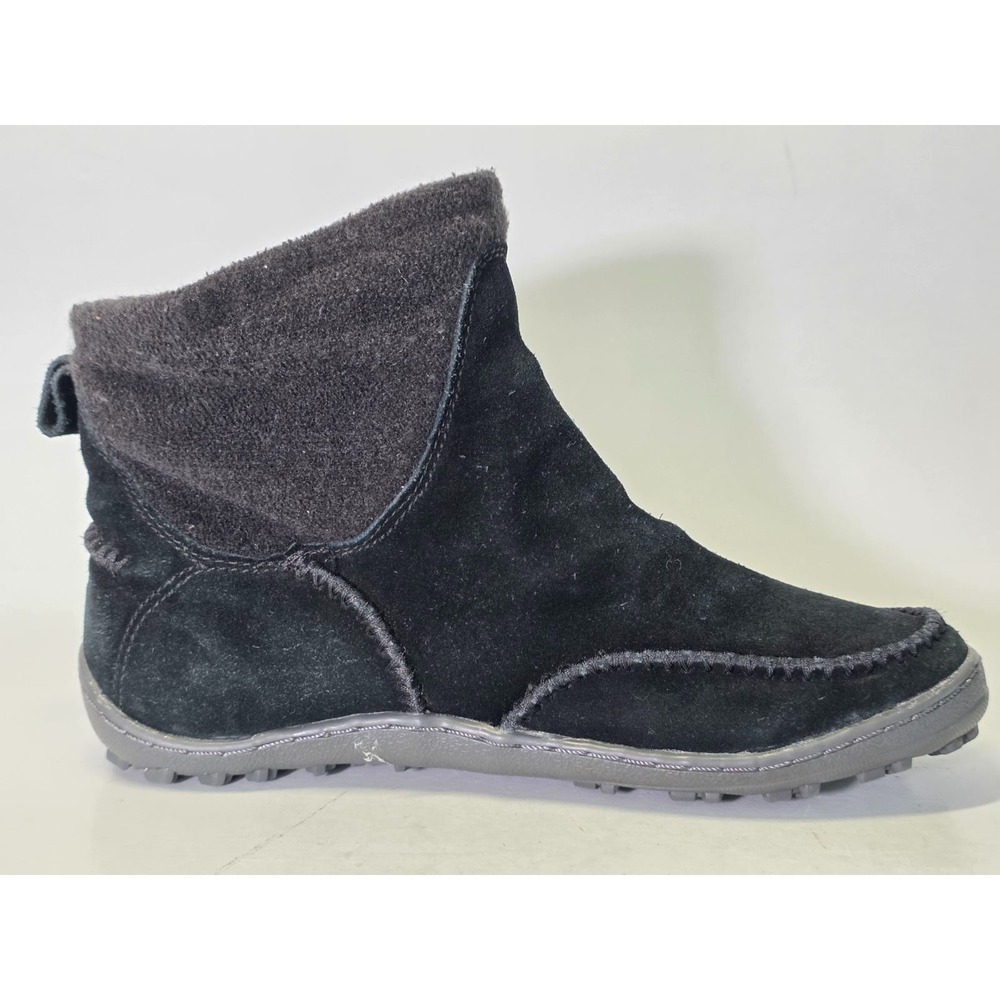 Columbia Omni Women's Boots Size 7 UK 5 EU 38 Black Suede Pull On Shoes YL5158 - Picture 4 of 14